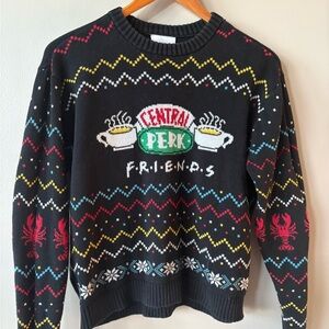 Friends TV Show Central Perk 100% Cotton Lobster Sweater sz Large